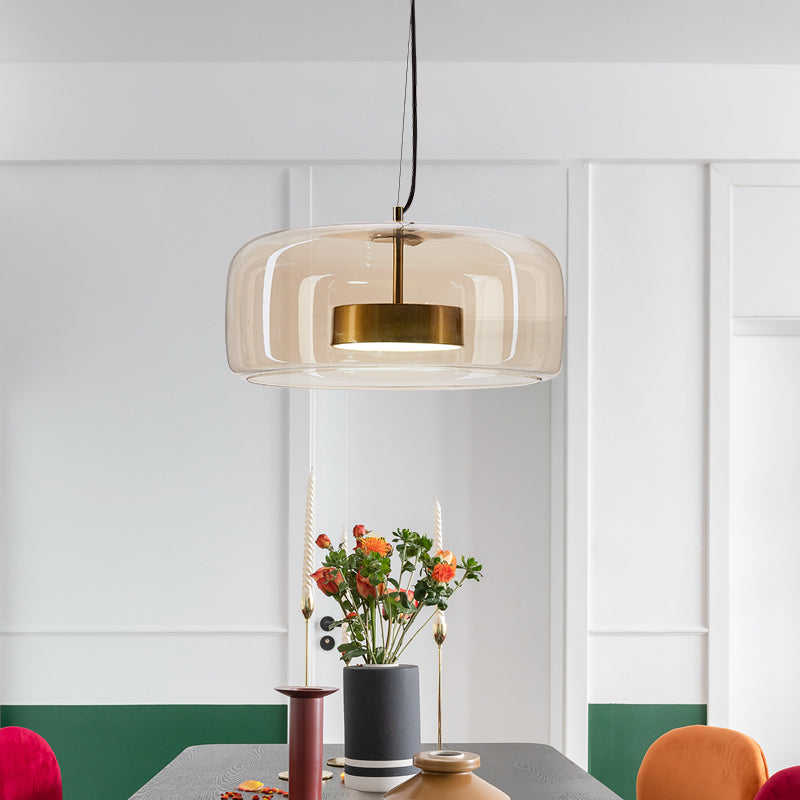 Moderne Glas-Pendelleuchte – klar, zeitlos & ideal für Essbereiche