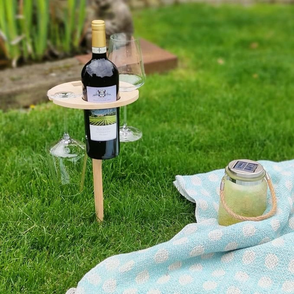 Tragbarer Weintisch für Picknick und Outdoor-Aktivitäten