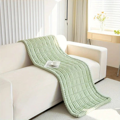 Sofahusse mit Faltenkante – Flanell Überwurf für stilvollen Schutz