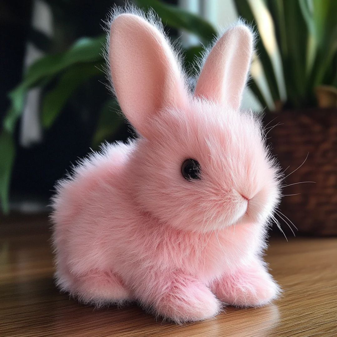 Fluffy Bunny Plüschhase – Kuscheliges Stofftier mit realistischen Details