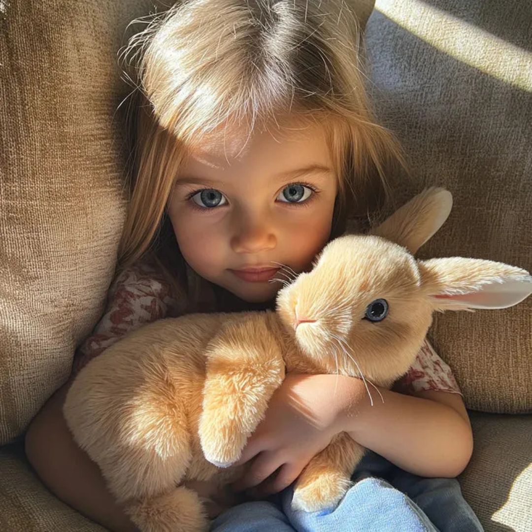 Fluffy Bunny Plüschhase – Kuscheliges Stofftier mit realistischen Details
