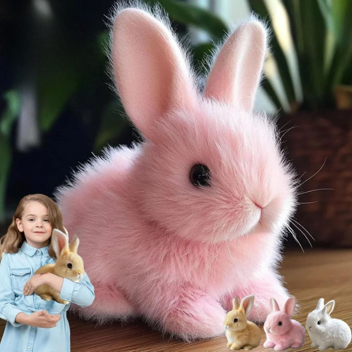 Fluffy Bunny Plüschhase – Kuscheliges Stofftier mit realistischen Details