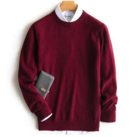 Herren Kaschmirpullover Mit Klassischem Schnitt