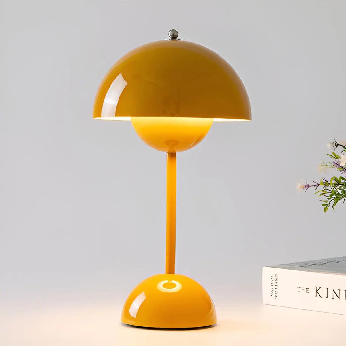 Kabellose LED Tischlampe Pillam mit Dimmfunktion – Edelstahl Design