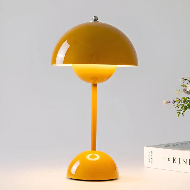 Kabellose LED Tischlampe Pillam mit Dimmfunktion – Edelstahl Design