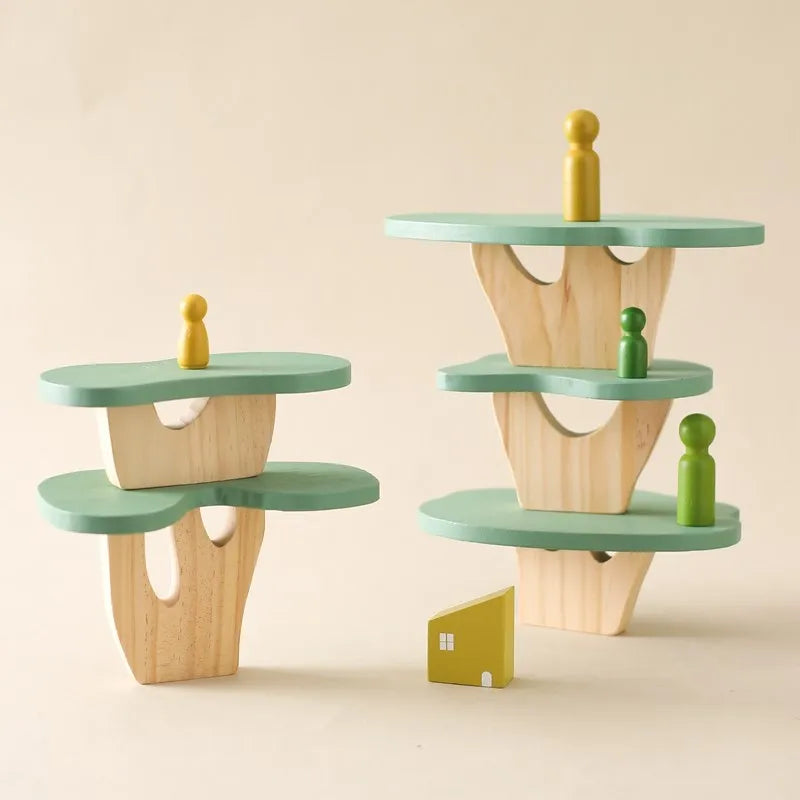 Montessori Baum-Block Spielzeug aus Holz – Dekorativ und lehrreich