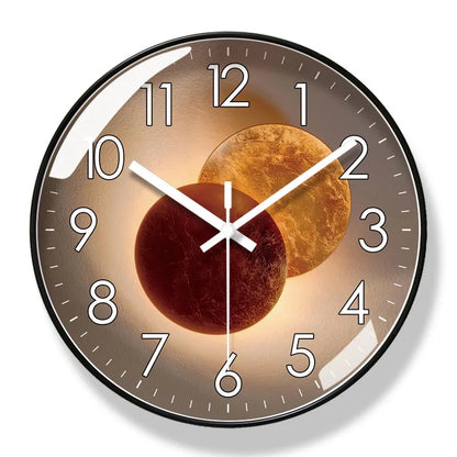 Moderne Designer Wanduhr ohne Ticken – Stilvolle & leise Uhr für Wohnzimmer