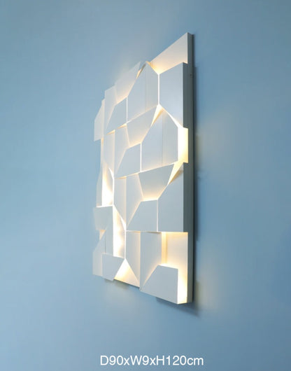 Elegante, moderne 3D-LED-Wandleuchte