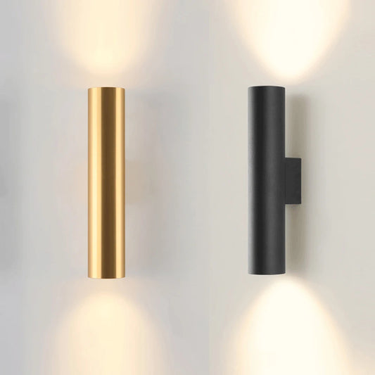 Moderne Wandleuchte aus Aluminium mit LED-Beleuchtung für Schlafzimmer und Flur
