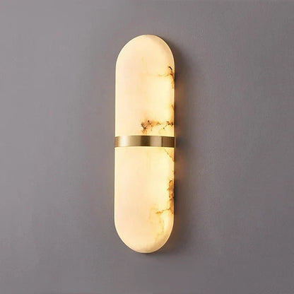 Skandinavische moderne LED-Wandleuchte mit Steinoptik für Wohnzimmer