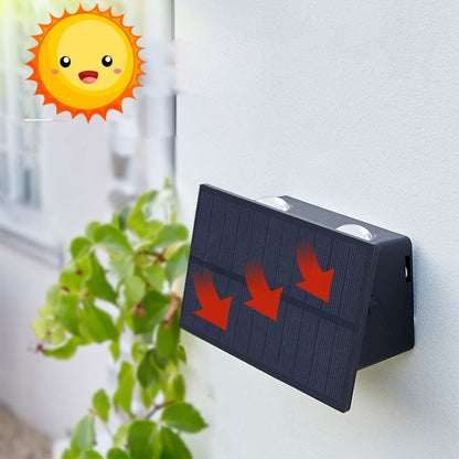 Elegante moderne Solar-Wandleuchte für stilvolle Außenbereiche
