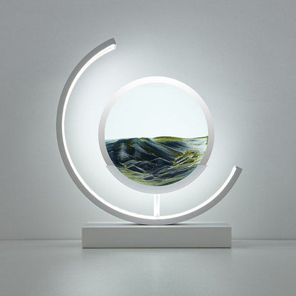 Beruhigende Sandkunst Tischlampe - Ruhige Heim Dekoration