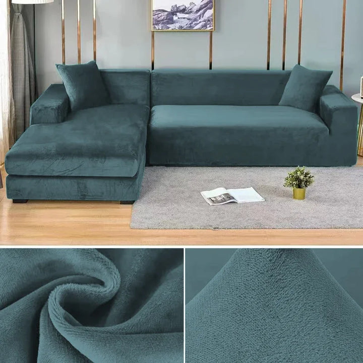 Elastischer Sofabezug mit edlem Look für stilvollen Schutz im Wohnzimmer