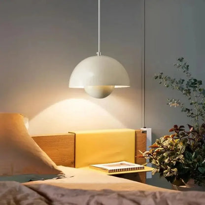 Dänische Pendelleuchte Blumenkopf – modern, floral & E27-kompatibel