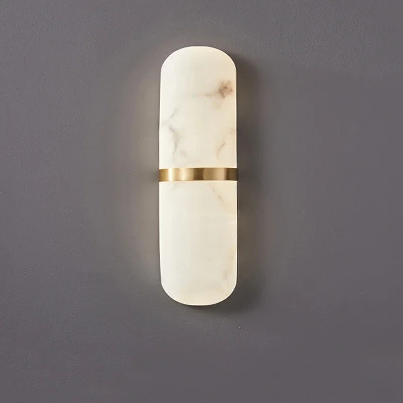 Skandinavische moderne LED-Wandleuchte mit Steinoptik für Wohnzimmer