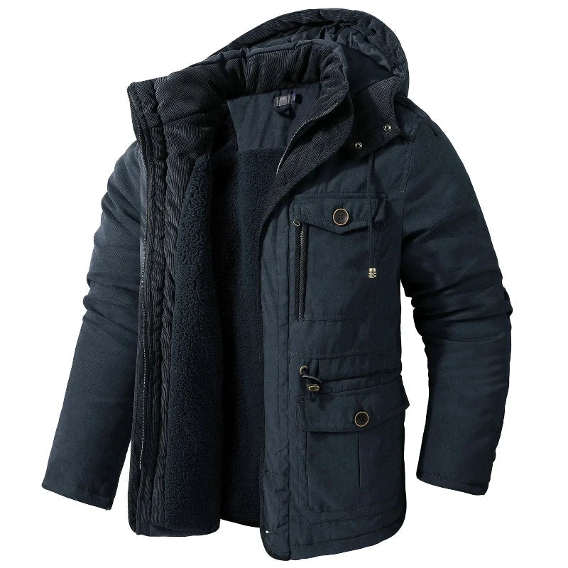Herren Winterjacke Mit Isolierendem Wetterschutz