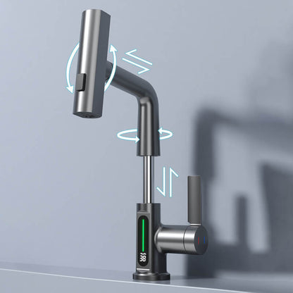 Flexibler Küchen-Wasserhahn mit Display – 360° drehbar & 5 Strahlarten