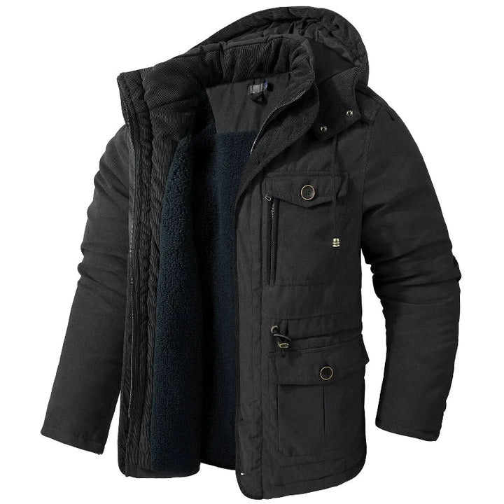 Herren Winterjacke Mit Isolierendem Wetterschutz