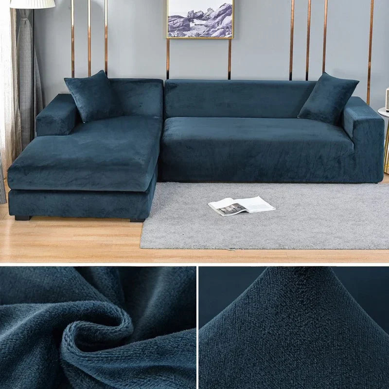 Elastischer Sofabezug mit edlem Look für stilvollen Schutz im Wohnzimmer