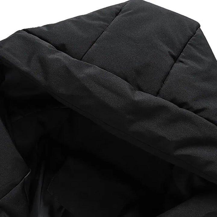 Herren Pufferjacke Mit Kapuze Für Winter