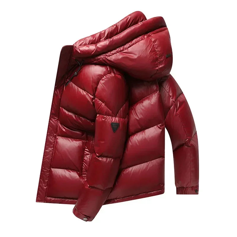 Herren Puffer Winterjacke Mit Kapuze