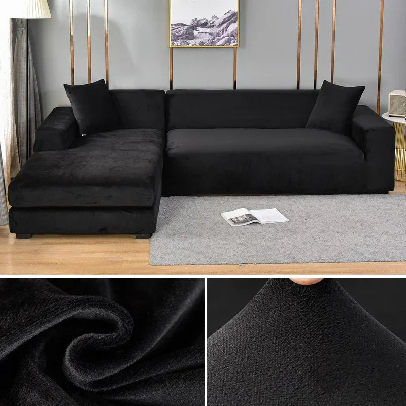 Elastischer Sofabezug mit edlem Look für stilvollen Schutz im Wohnzimmer