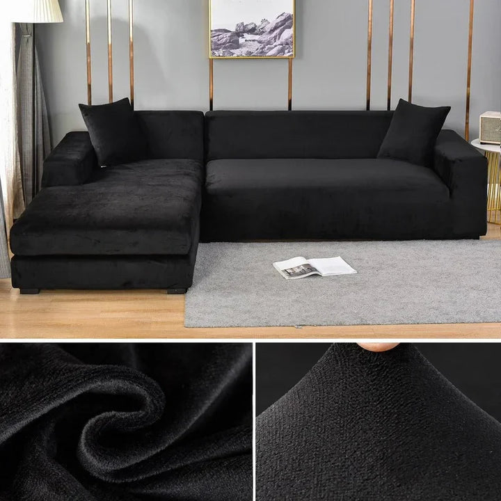 Elastischer Sofabezug mit edlem Look für stilvollen Schutz im Wohnzimmer