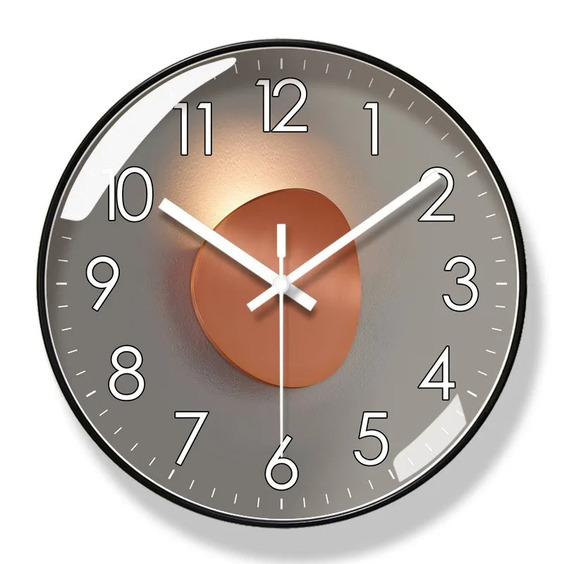 Moderne Designer Wanduhr ohne Ticken – Stilvolle & leise Uhr für Wohnzimmer