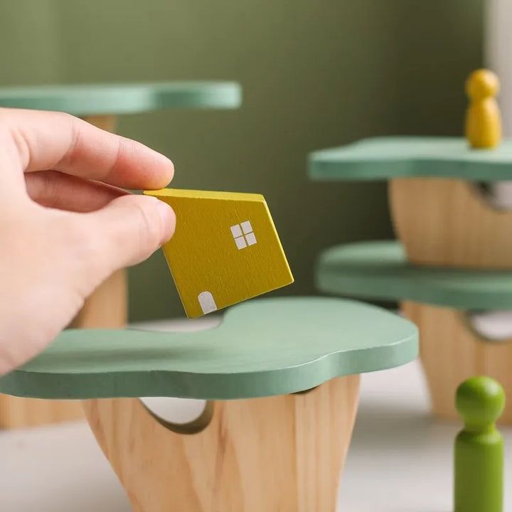 Montessori Baum-Block Spielzeug aus Holz – Dekorativ und lehrreich