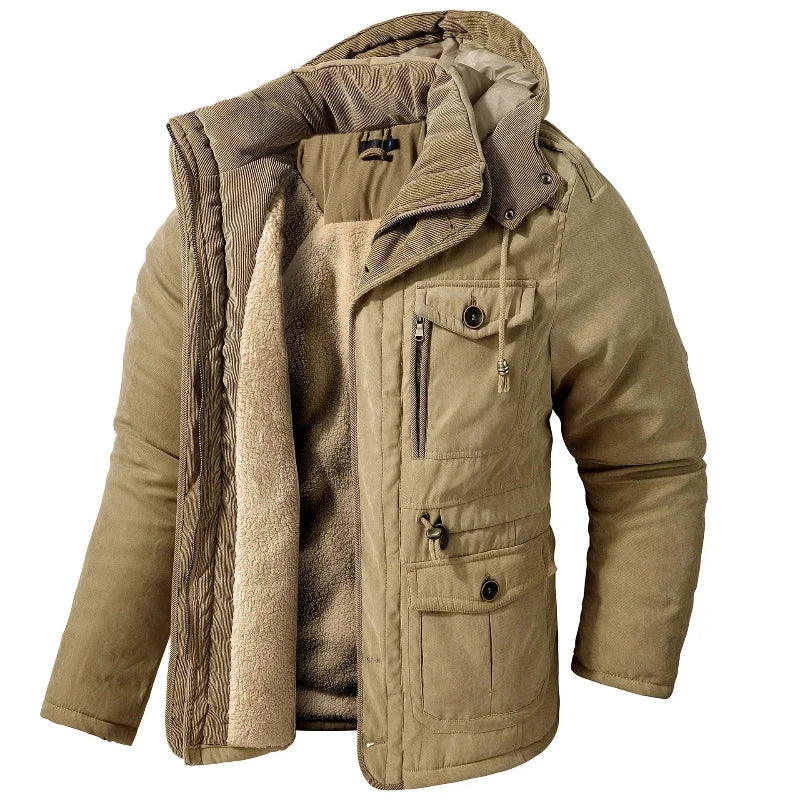 Herren Winterjacke Mit Isolierendem Wetterschutz