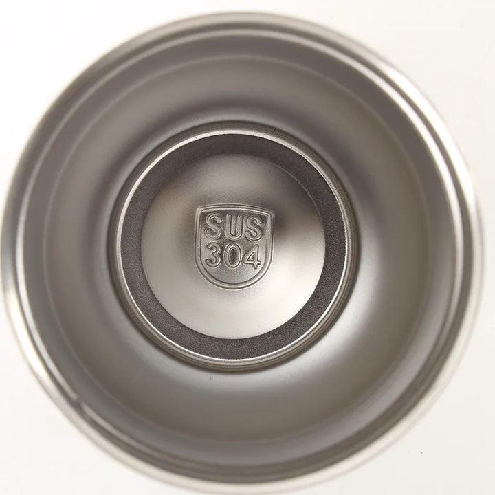 Isolierter Edelstahl-Trinkbecher mit Henkel & Deckel