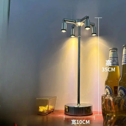 LED-Tischlampe mit Touch-Dimmer und USB-Aufladung