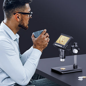 Digitales Mikroskop mit LCD-Bildschirm und einstellbarer Vergrößerung