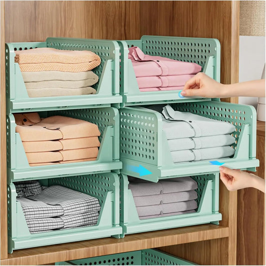 Faltbare Aufbewahrungsboxen im 5er-Set für Kleiderschrank und Haushalt