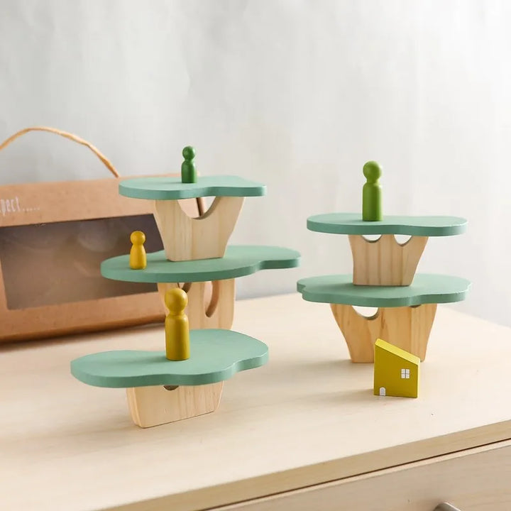 Montessori Baum-Block Spielzeug aus Holz – Dekorativ und lehrreich