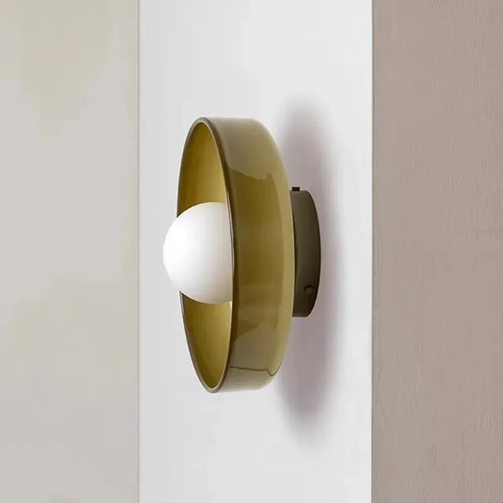 Runde Glas-Deckenleuchte – Farbige Akzente für Wohn- und Schlafzimmer