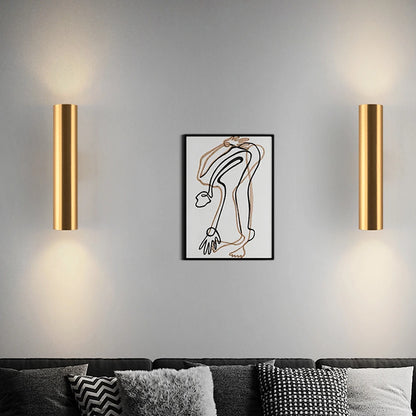 Moderne Wandleuchte aus Aluminium mit LED-Beleuchtung für Schlafzimmer und Flur