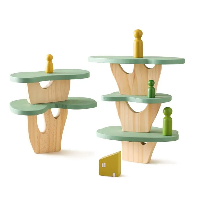 Montessori Baum-Block Spielzeug aus Holz – Dekorativ und lehrreich