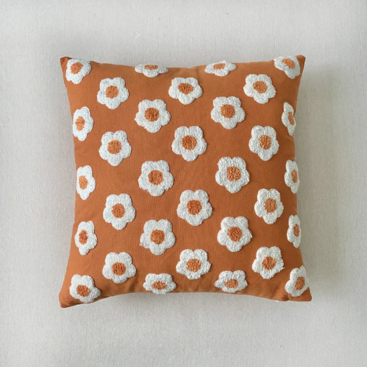 Kissenbezug Jacquard Mit Stickerei 45 x 45 cm