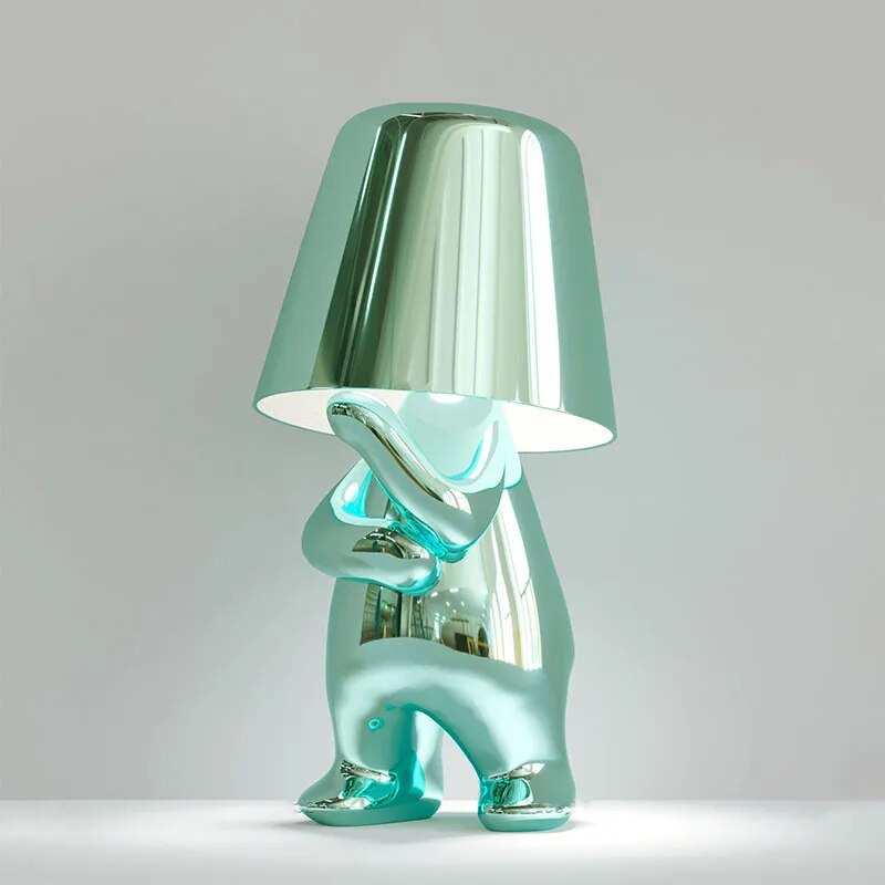 Resin LED Tischlampe im modernen Denker-Design