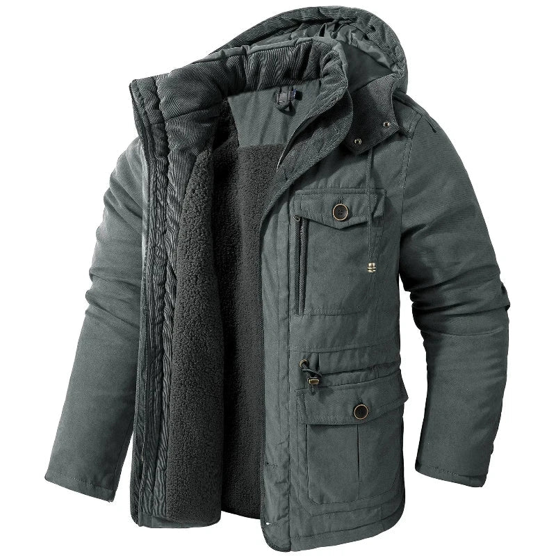 Herren Winterjacke Mit Isolierendem Wetterschutz