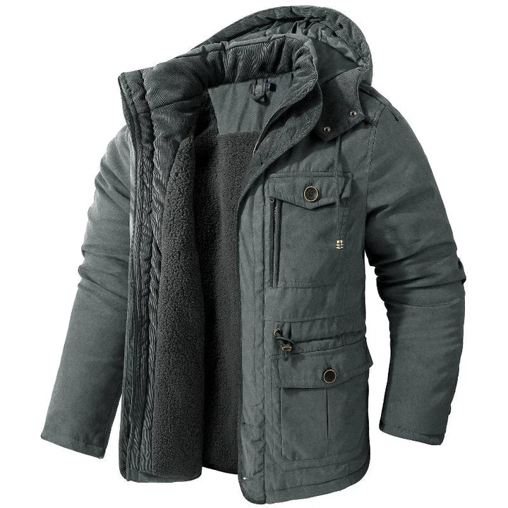 Herren Winterjacke Mit Isolierendem Wetterschutz