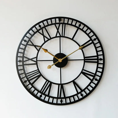 Moderne Übergroße Schwarze Wanduhr – Zeitlose Eleganz für Ihr Zuhause