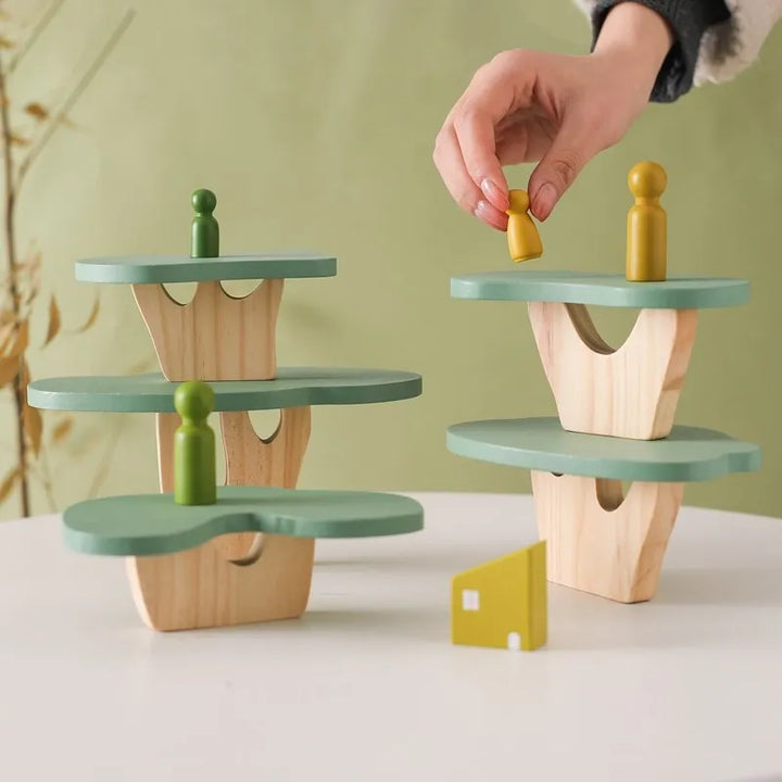 Montessori Baum-Block Spielzeug aus Holz – Dekorativ und lehrreich