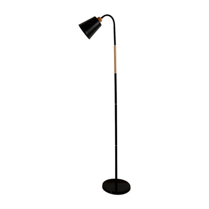 Minimalistische Stehlampe mit Eisenfuß