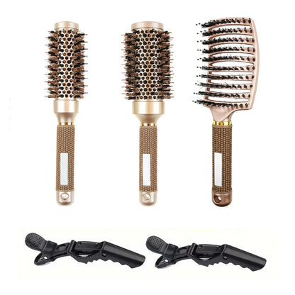 Professionelles rundes Stylingbürsten-Set mit Ionenfunktion für verschiedene Haarlängen