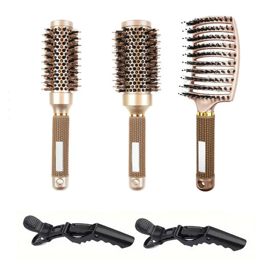 Professionelles rundes Stylingbürsten-Set mit Ionenfunktion für verschiedene Haarlängen