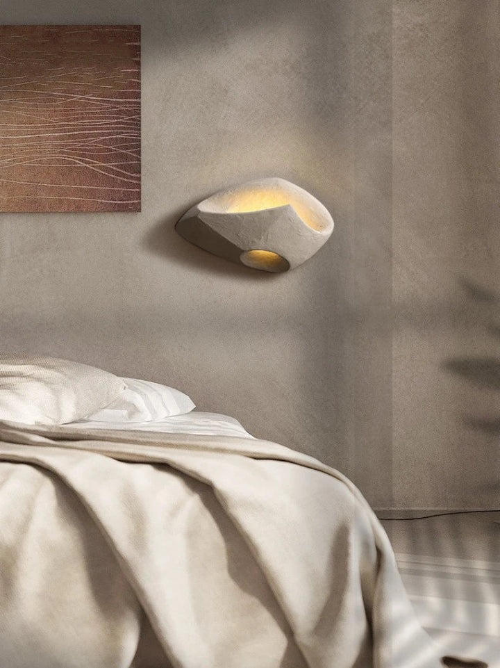 Minimalistische moderne LED-Wandleuchte im Wabi-Sabi-Stil für Wohnzimmer