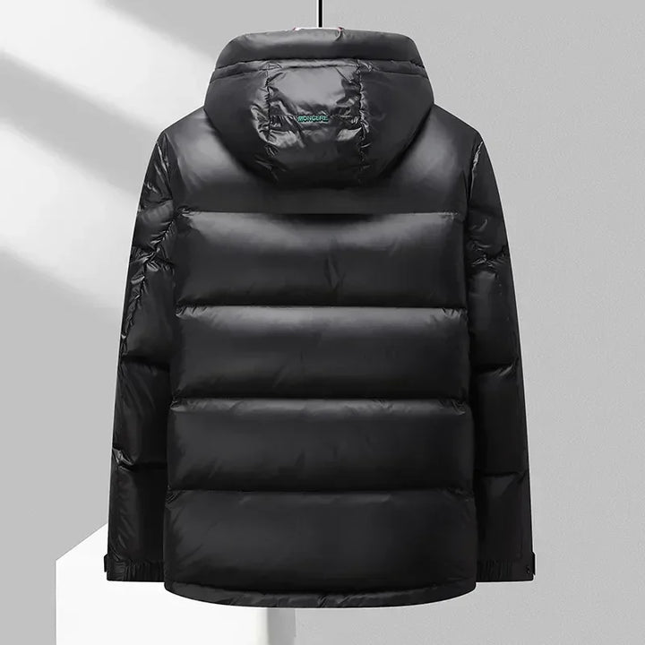 Herren Puffer Winterjacke Mit Kapuze