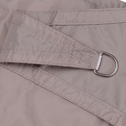 Sonnensegel Dreieckform taupe wasserabweisend mit UV-Schutz
